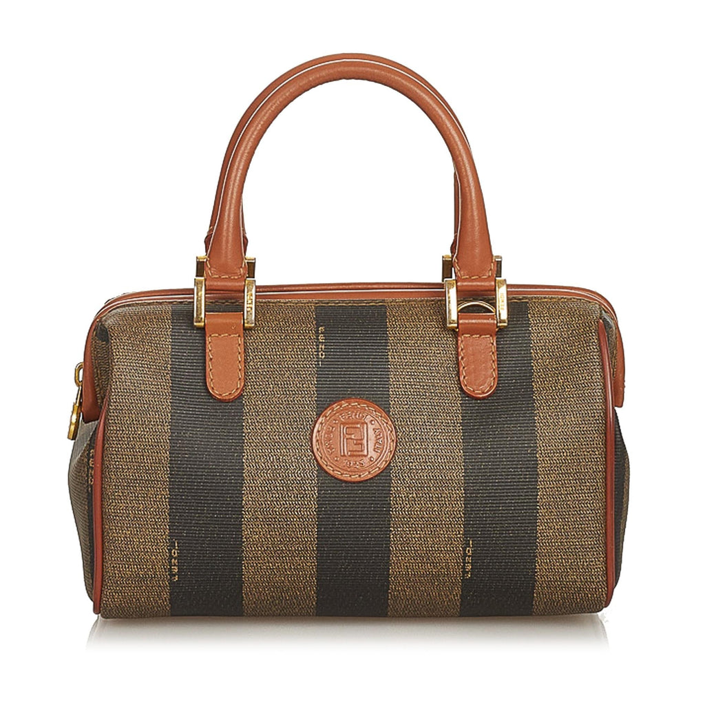 Fendi Pequin Boston Bag (SHG-26237)