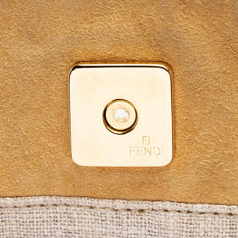 Fendi Pequin Canvas Hobo (SHF-19787)