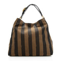 Fendi Pequin Canvas Hobo (SHF-19787)