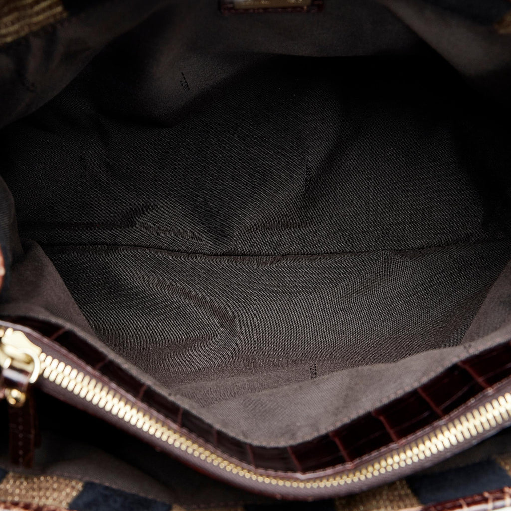 Fendi Pequin Handbag (SHG-UTQaNE)