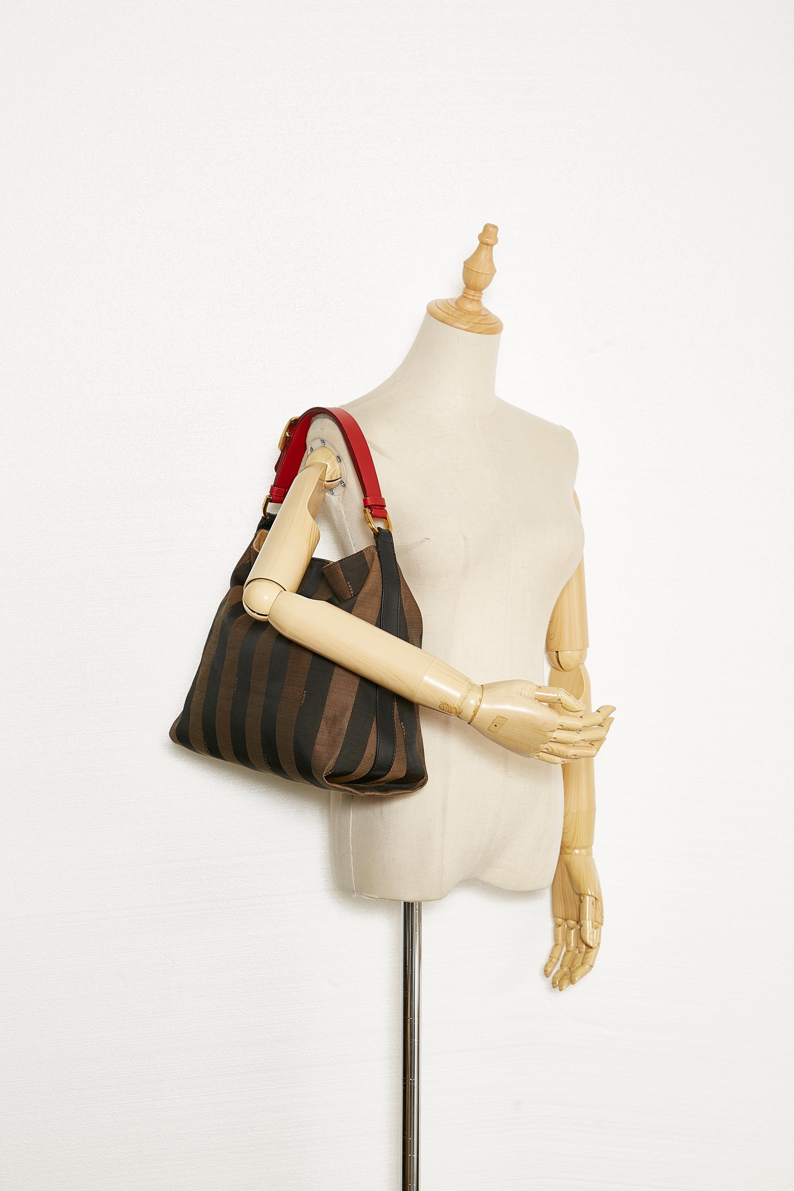 Fendi Pequin Shoulder Bag (SHG-WAt9Ws)