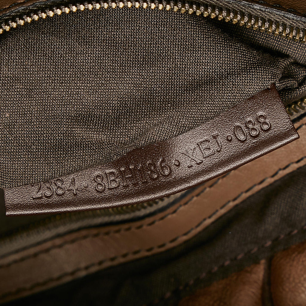 Fendi Puckered Bubble Leather Chef Shoulder Bag (SHG-30185)