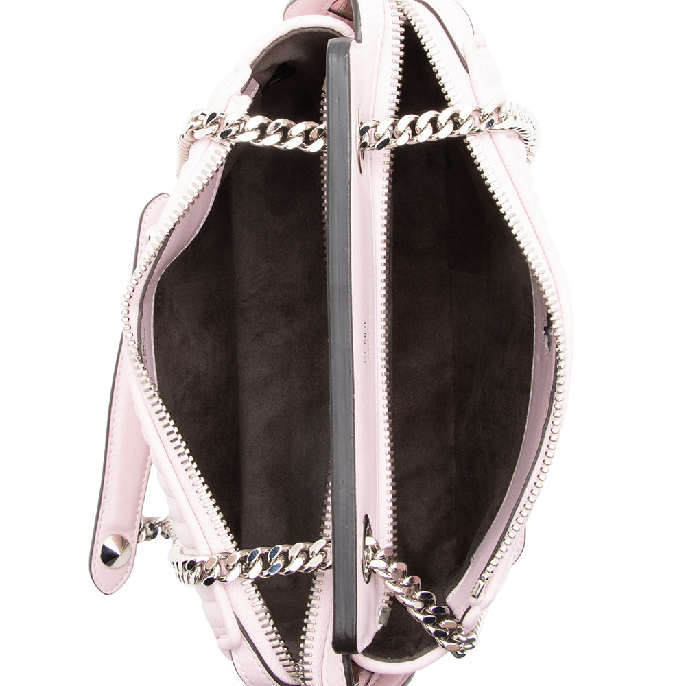 Fendi Quilted Leather Dotcom Small Shoulder Bag (SHF-19281)