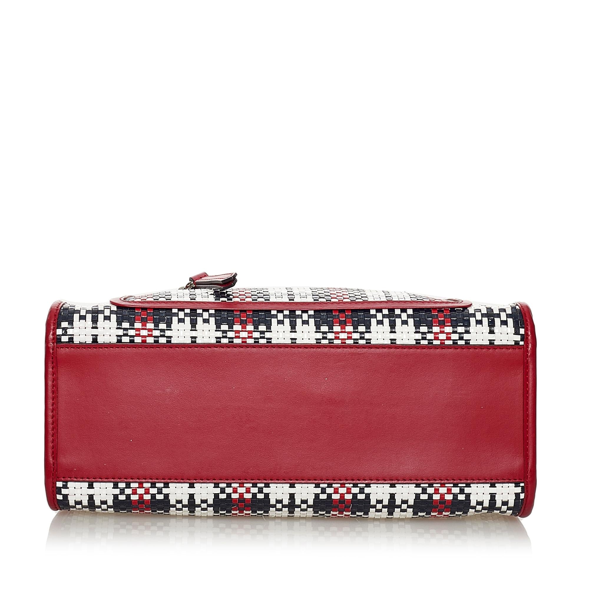 Fendi Runaway Tartan Plaid Satchel (SHG-33225)