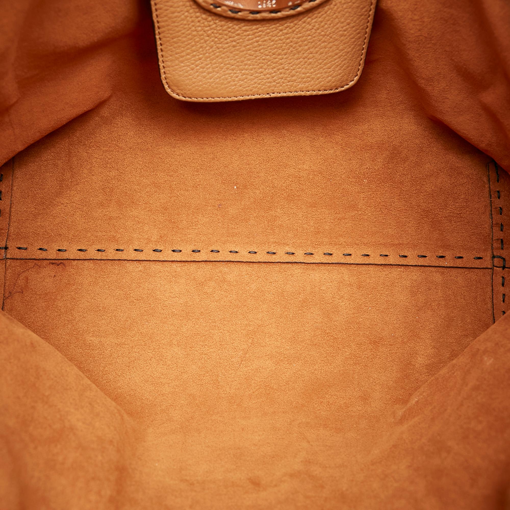 Fendi Selleria Carla Leather Tote Bag (SHG-33430)
