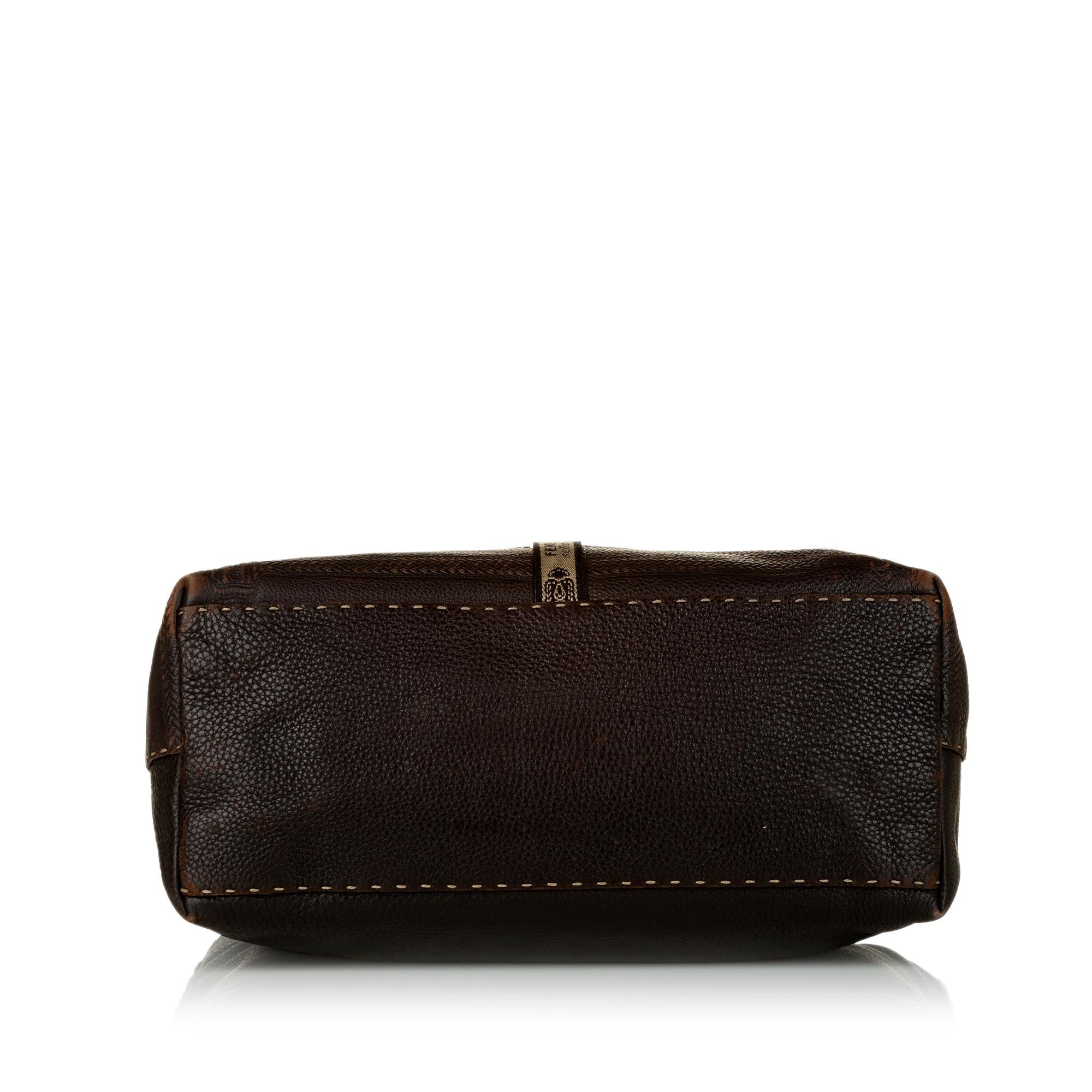 Fendi Selleria Grand Borghese Leather Handbag (SHG-31434)