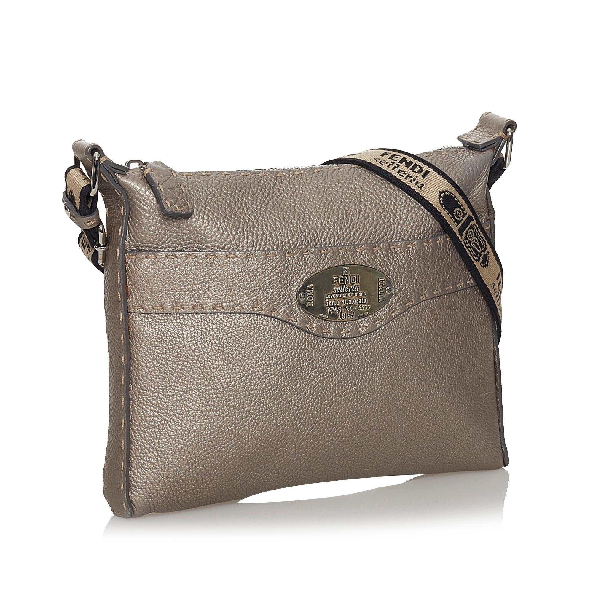 Fendi Selleria Leather Crossbody Bag (SHG-31249)