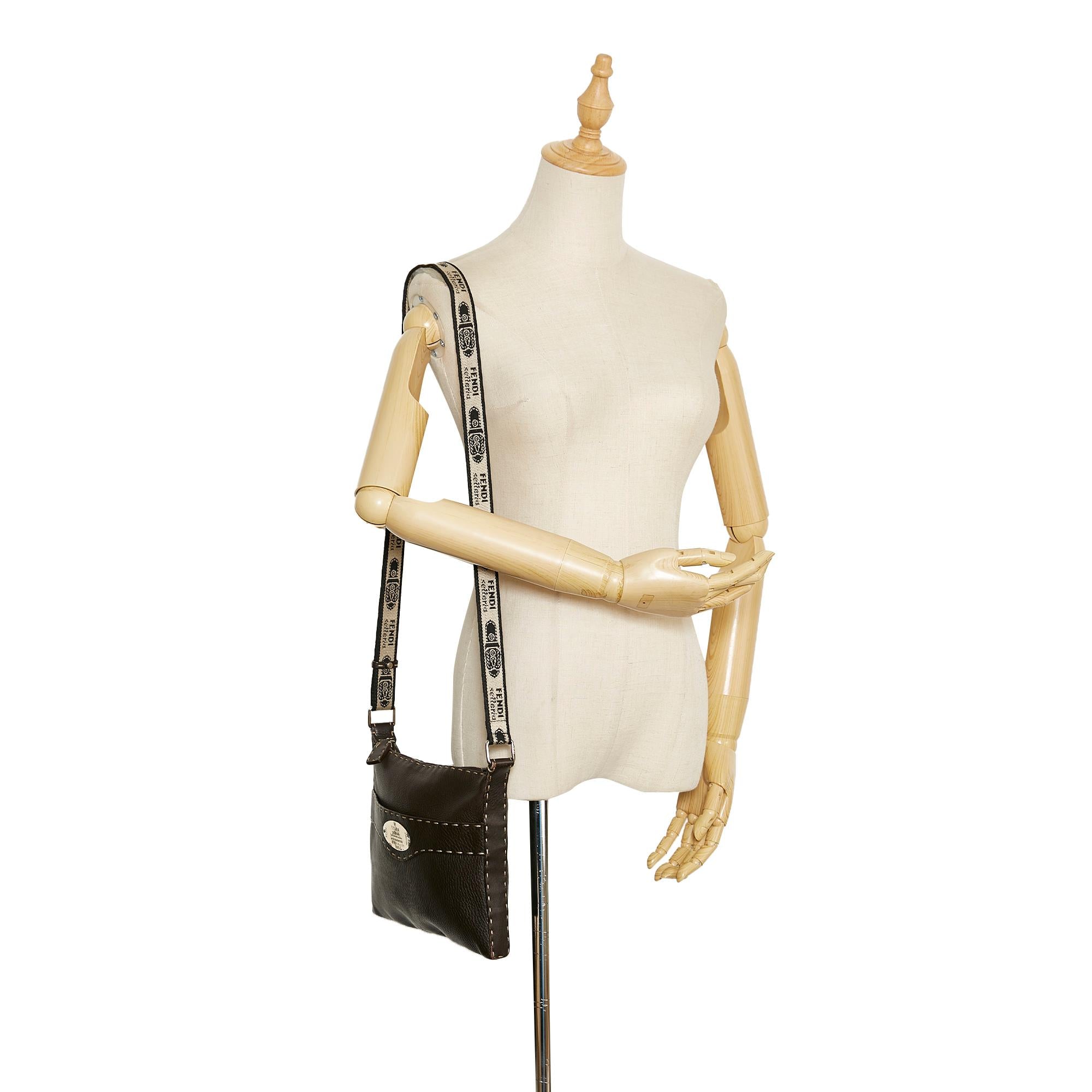 Fendi Selleria Leather Crossbody Bag (SHG-36824)