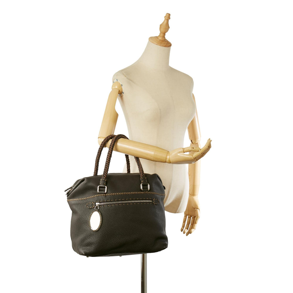 Fendi Selleria Leather Handbag (SHG-23572)