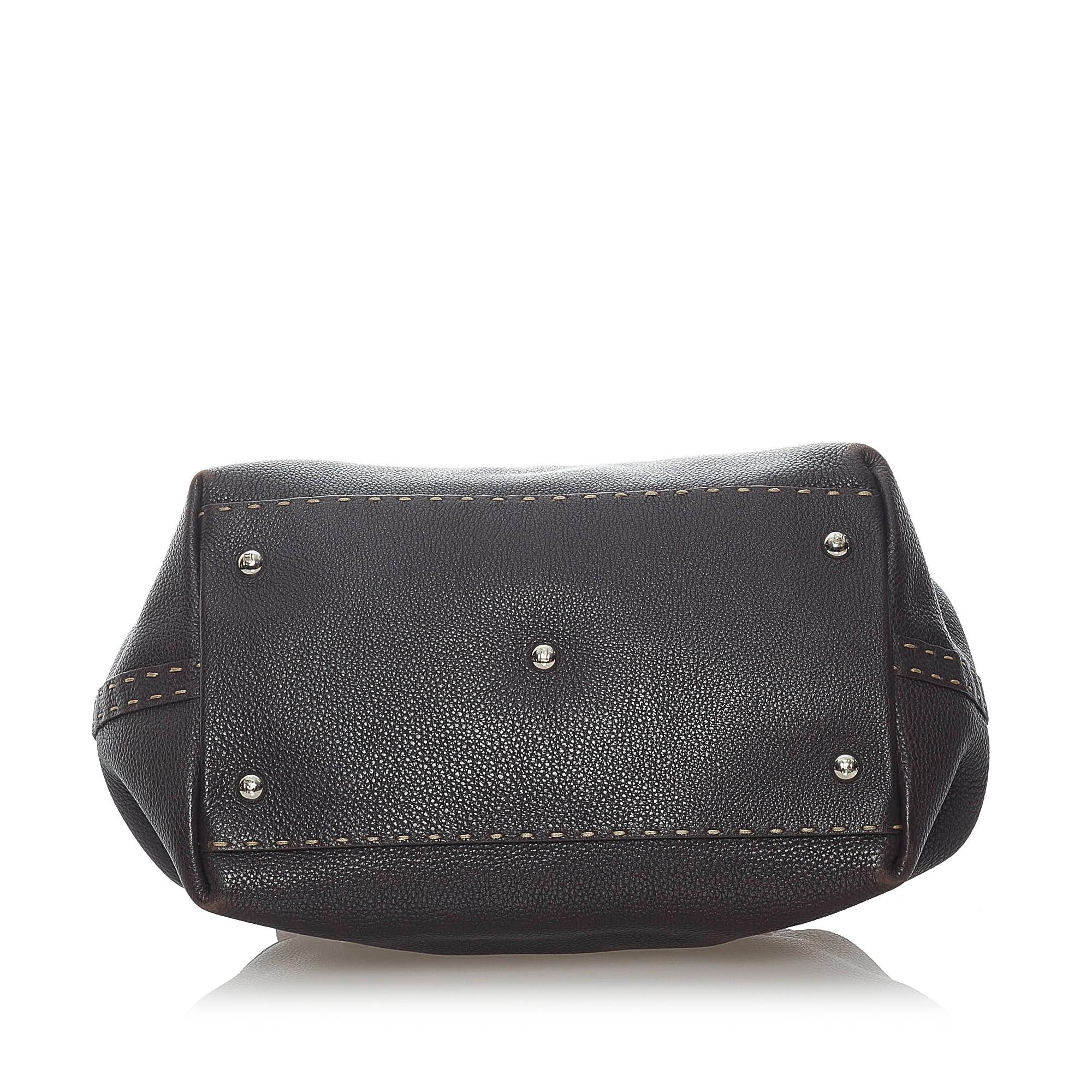Fendi Selleria Leather Handbag (SHG-30990)