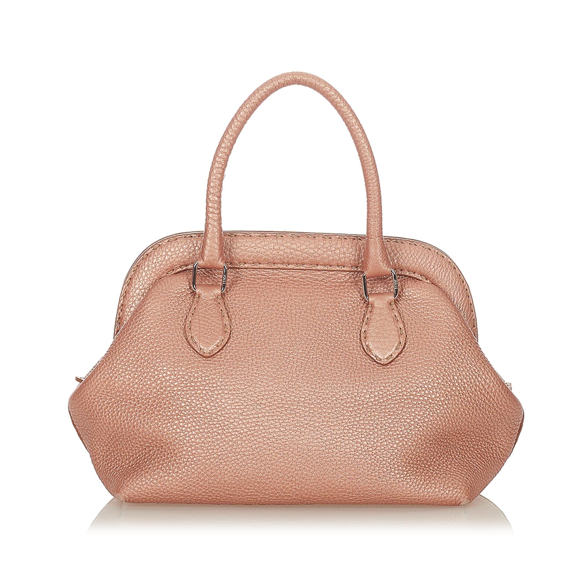 Fendi Selleria Leather Handbag (SHG-31769)