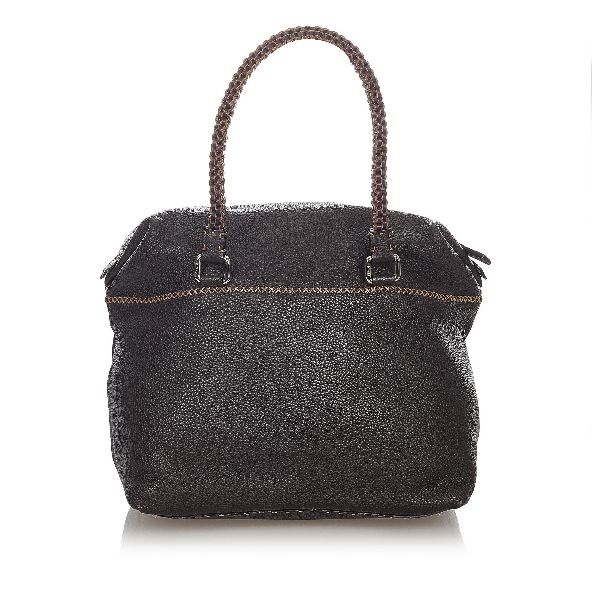 Fendi Selleria Leather Handbag (SHG-31787)