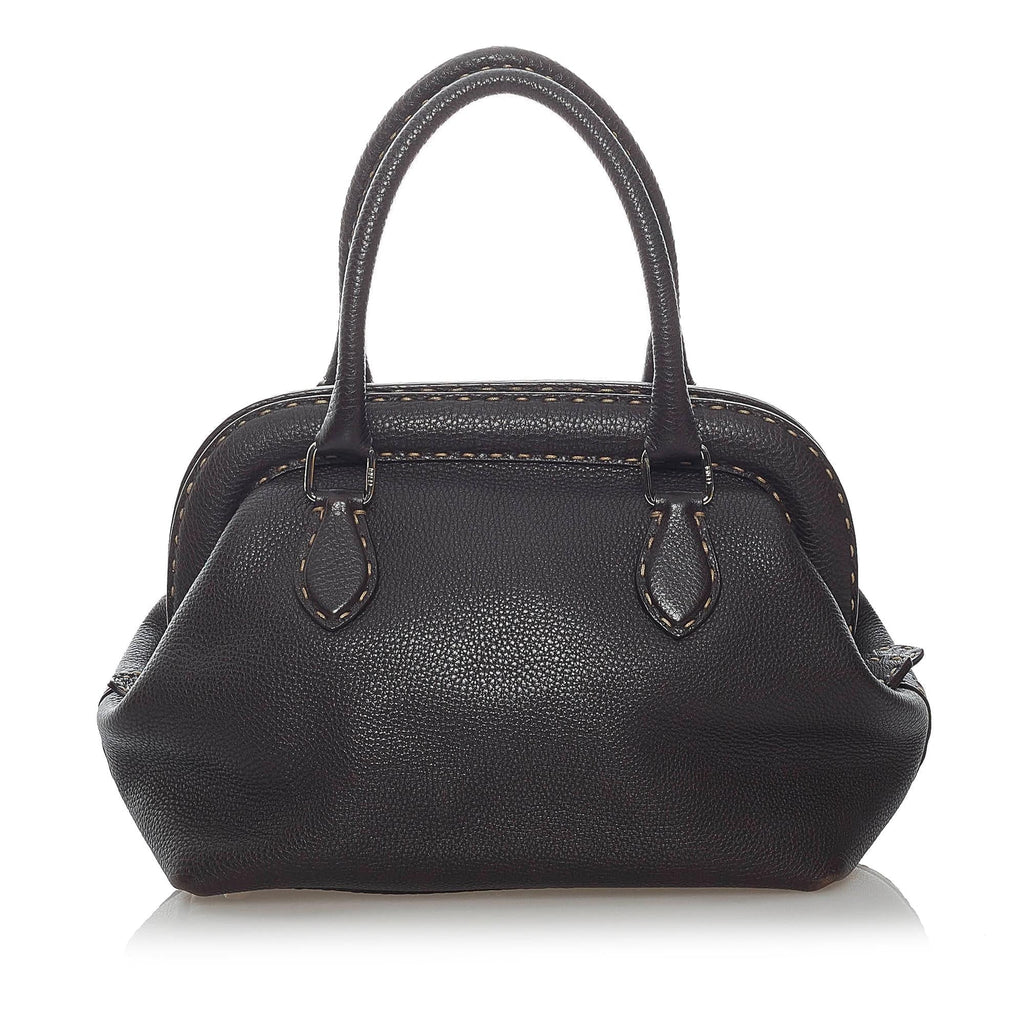 Fendi Selleria Leather Handbag (SHG-37198)