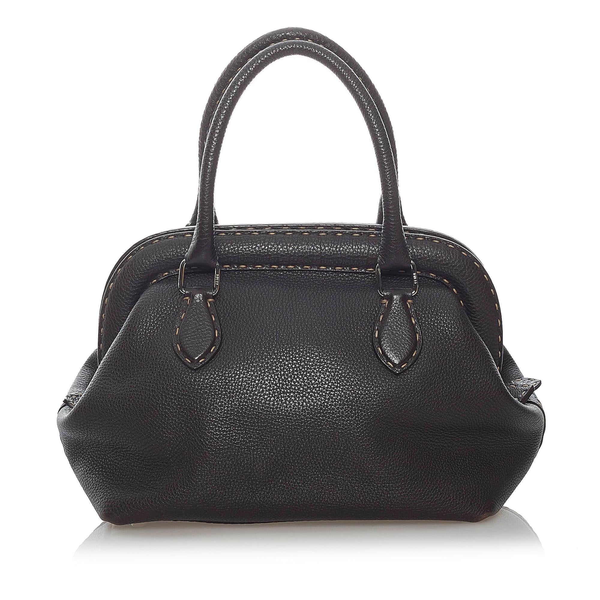 Fendi Selleria Leather Handbag (SHG-37198)