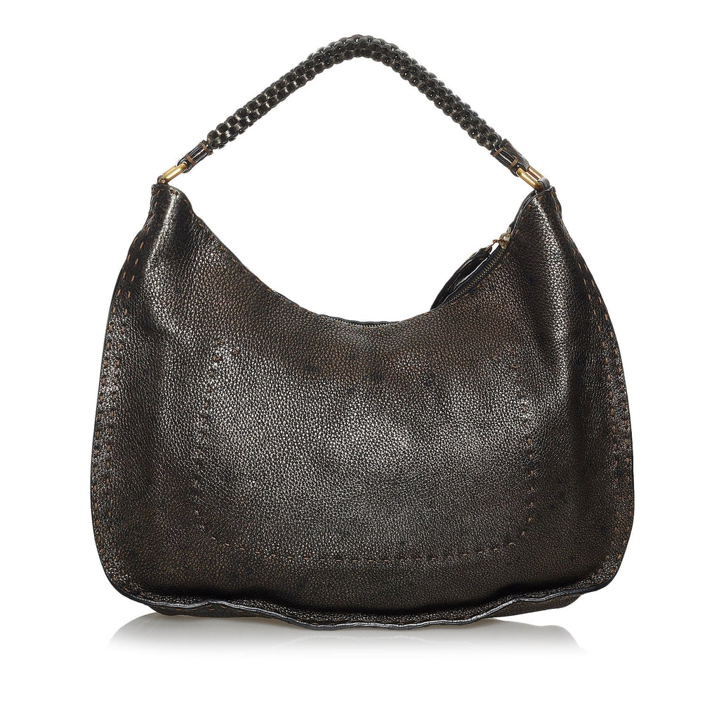 Fendi Selleria Leather Hobo Bag (SHG-37579)
