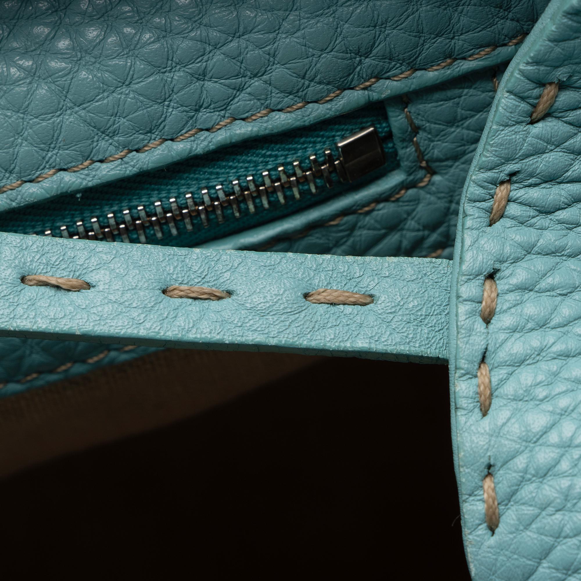 Fendi Selleria Leather Linda Large Satchel (SHF-1fEOnp)