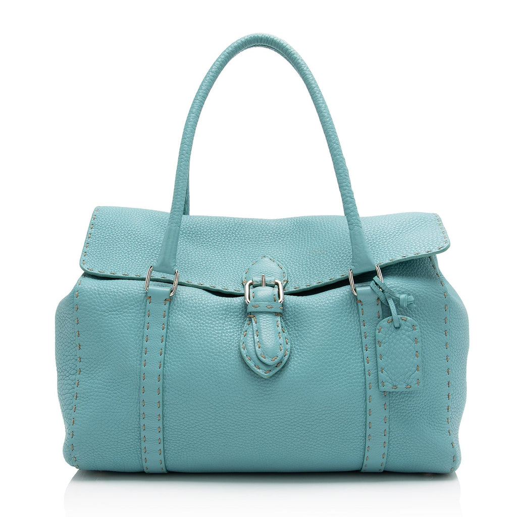 Fendi Selleria Leather Linda Large Satchel (SHF-1fEOnp)