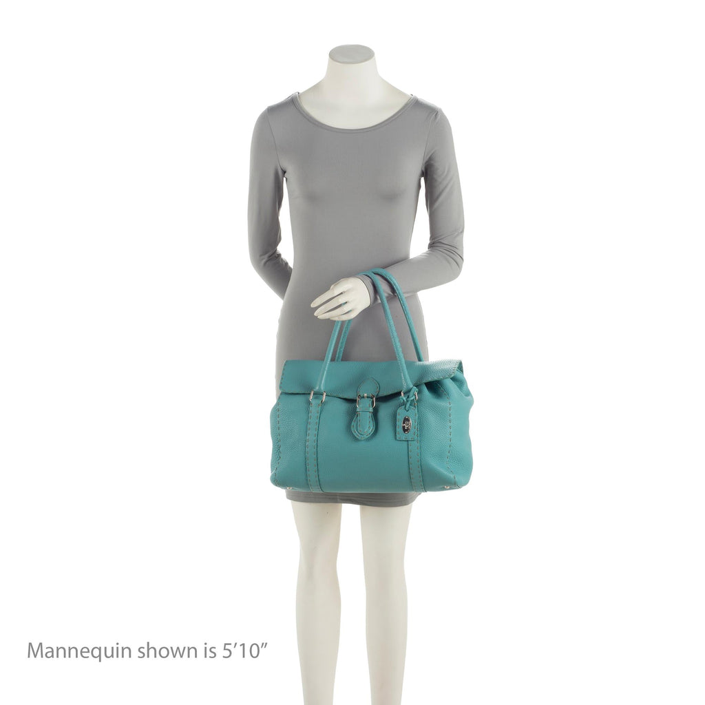 Fendi Selleria Leather Linda Large Satchel (SHF-1fEOnp)
