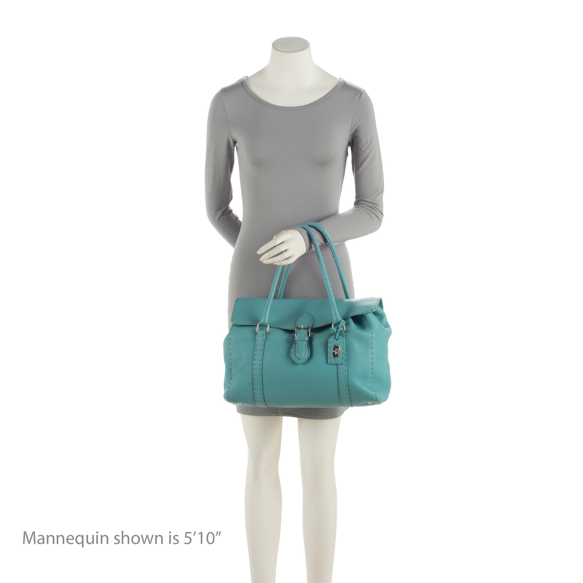 Fendi Selleria Leather Linda Large Satchel (SHF-1fEOnp)