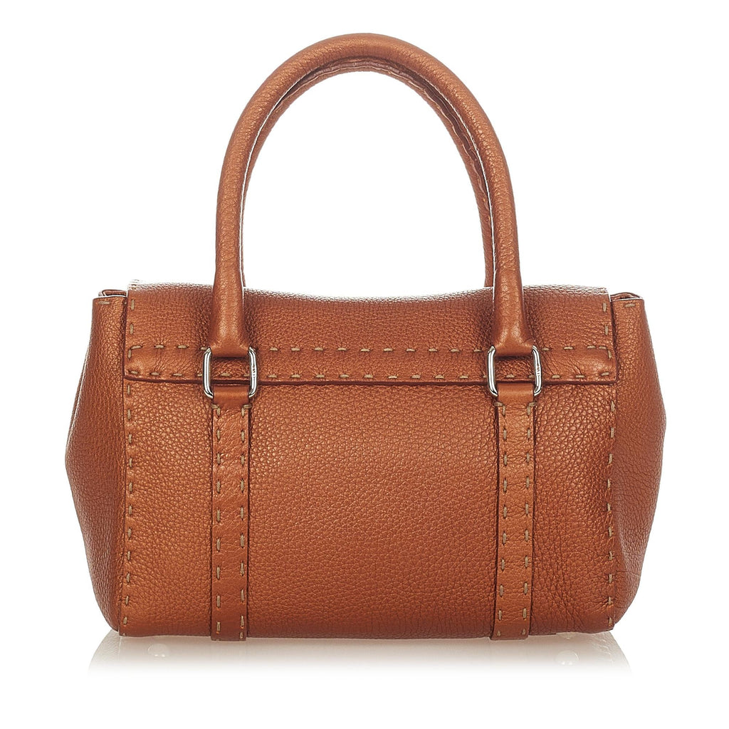 Fendi Selleria Linda Leather Handbag (SHG-37199)