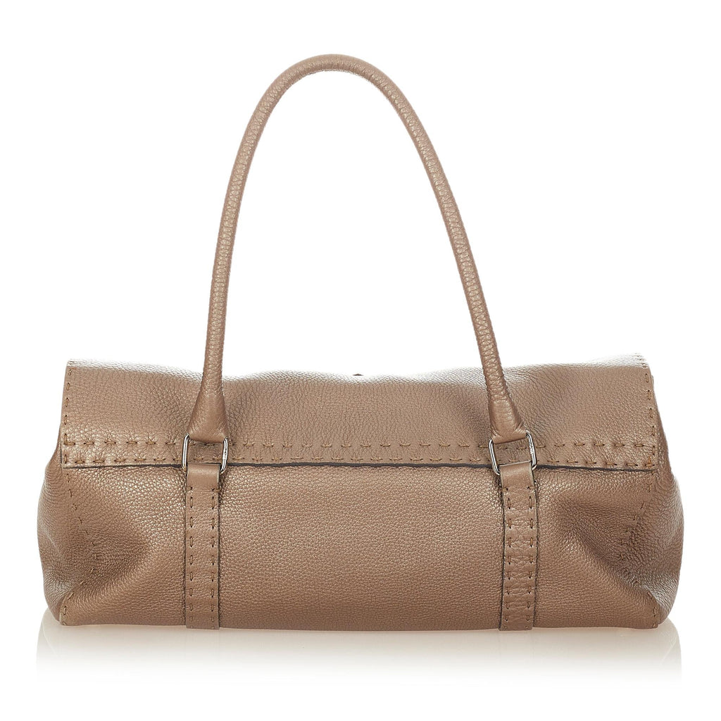 Fendi Selleria Linda Leather Shoulder Bag (SHG-26507)