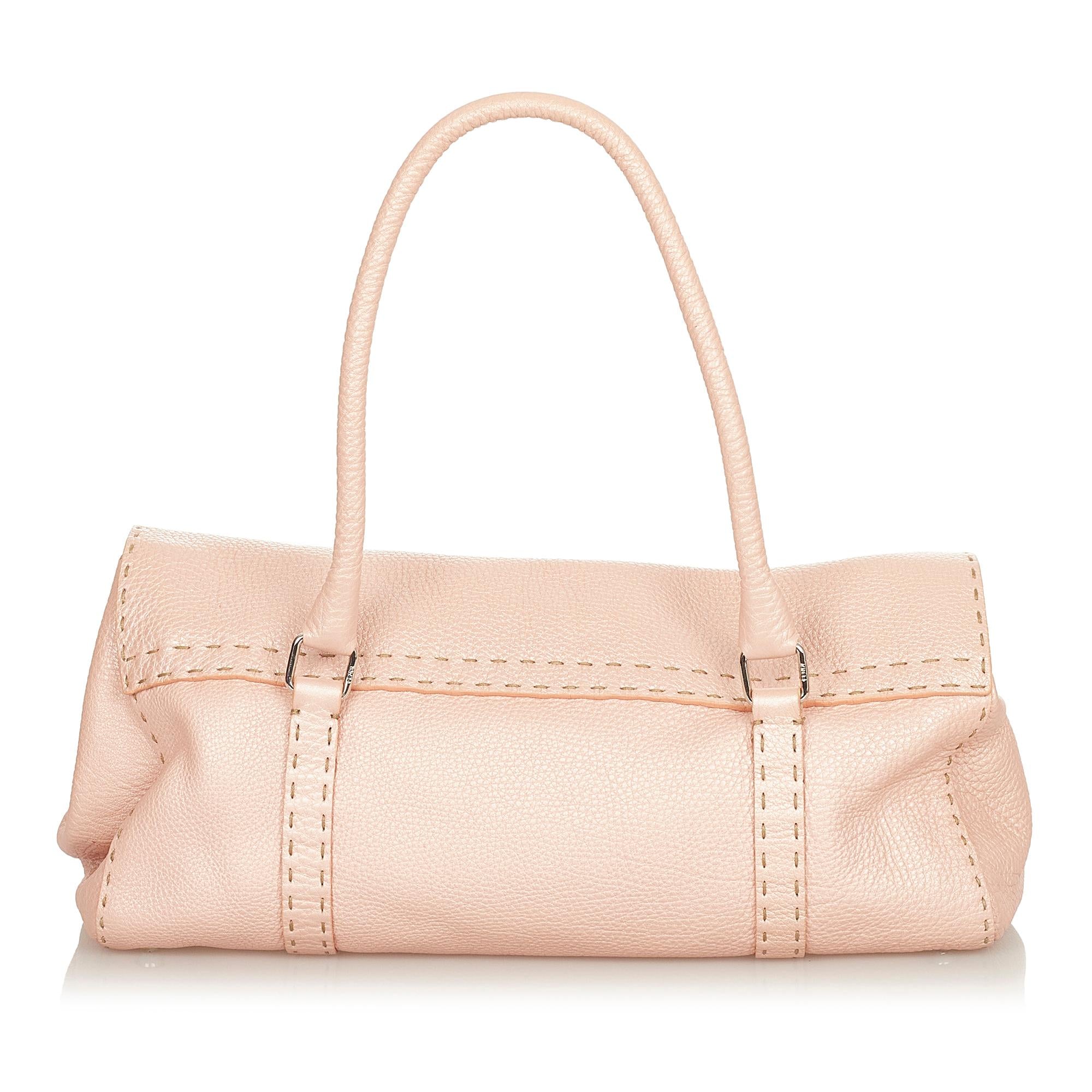 Fendi Selleria Linda Leather Shoulder Bag (SHG-31863)
