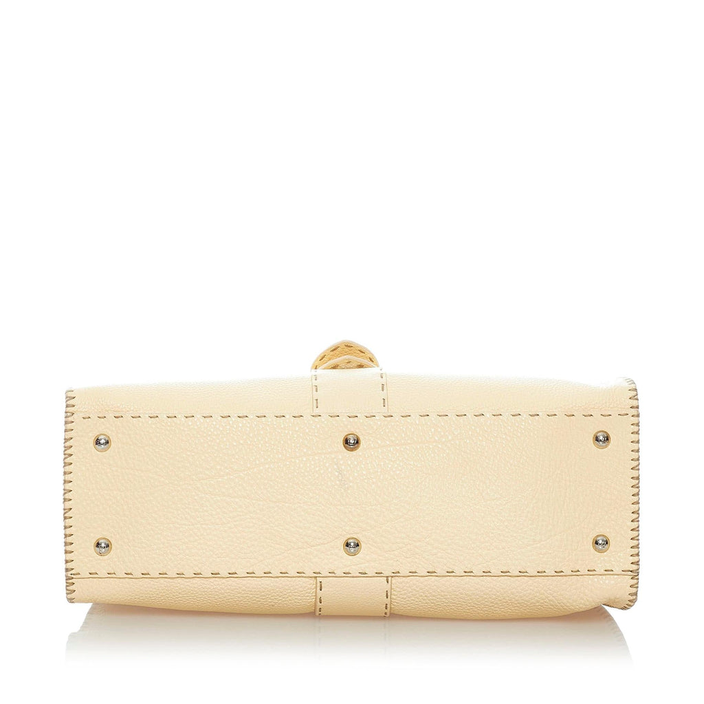 Fendi Selleria Sporty Leather Shoulder Bag (SHG-33592)