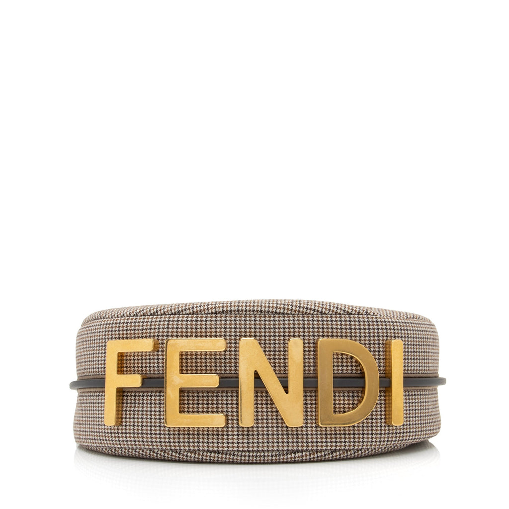 Fendi Fabric Small Fendigraphy Charm Hobo (SHF-23488)
