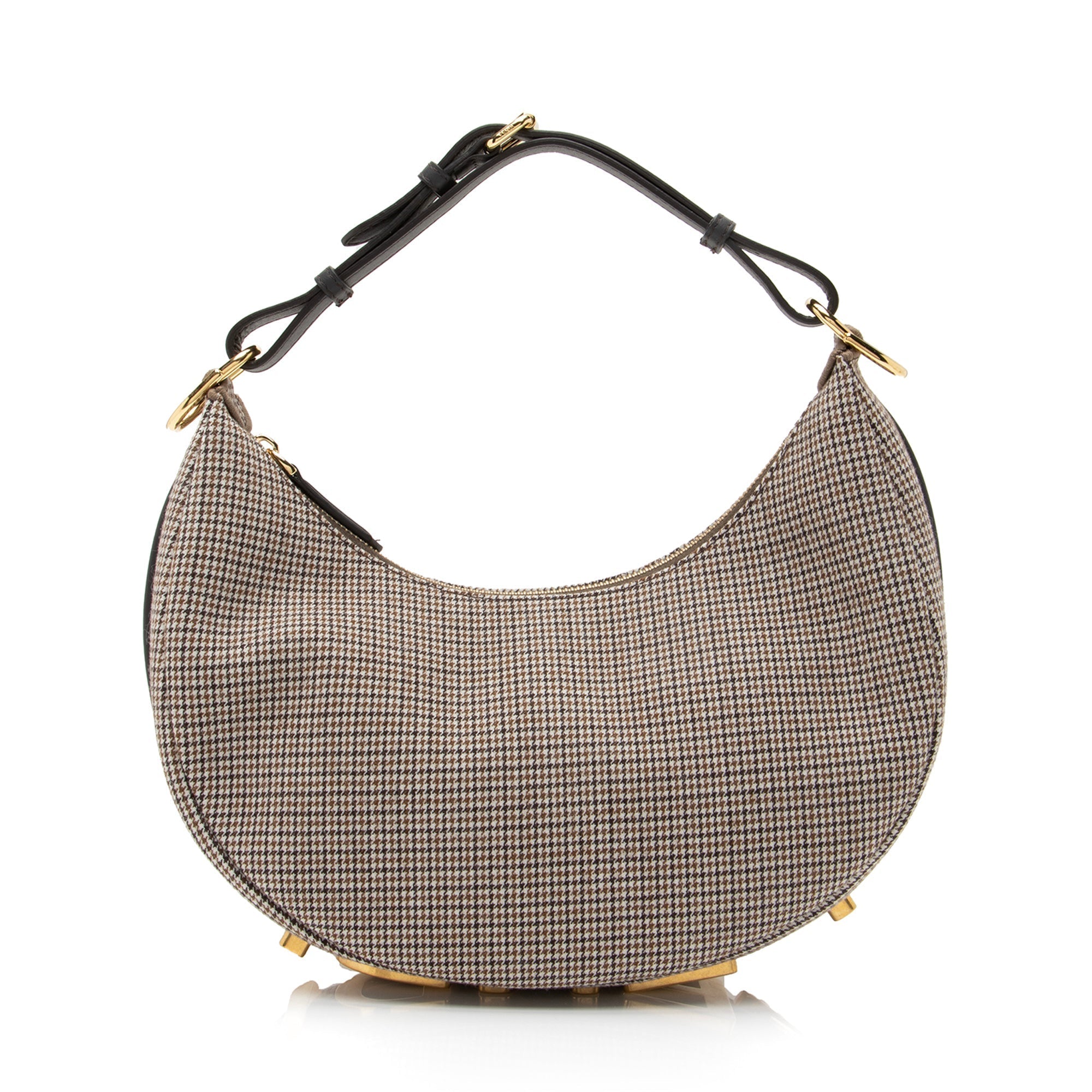 Fendi Fabric Small Fendigraphy Charm Hobo (SHF-23488)