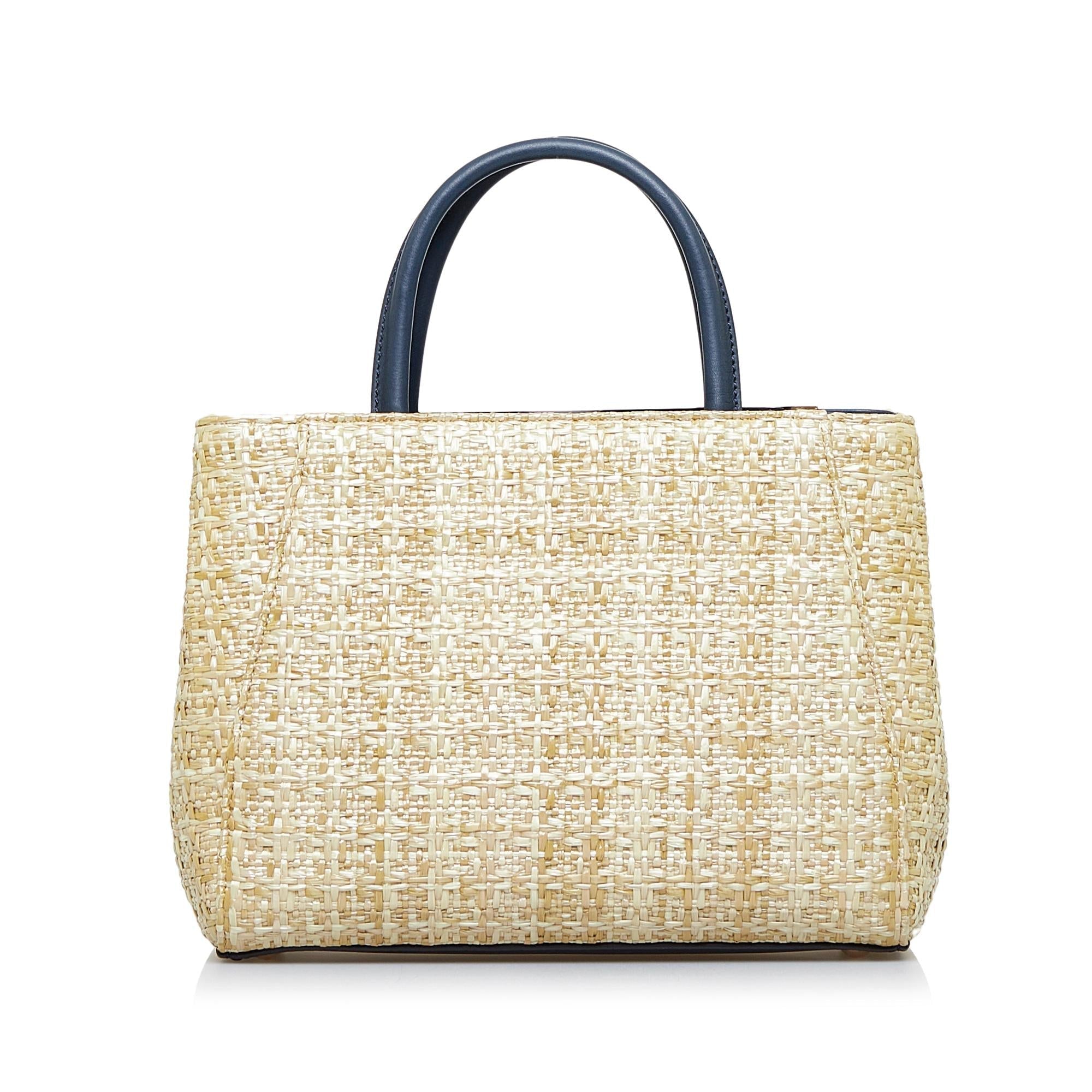 Fendi Small Raffia 2Jours (SHG-RvyNbB)