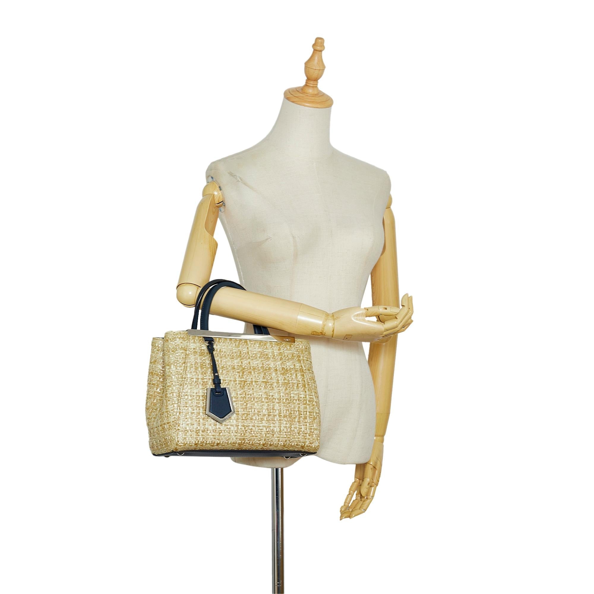 Fendi Small Raffia 2Jours (SHG-RvyNbB)