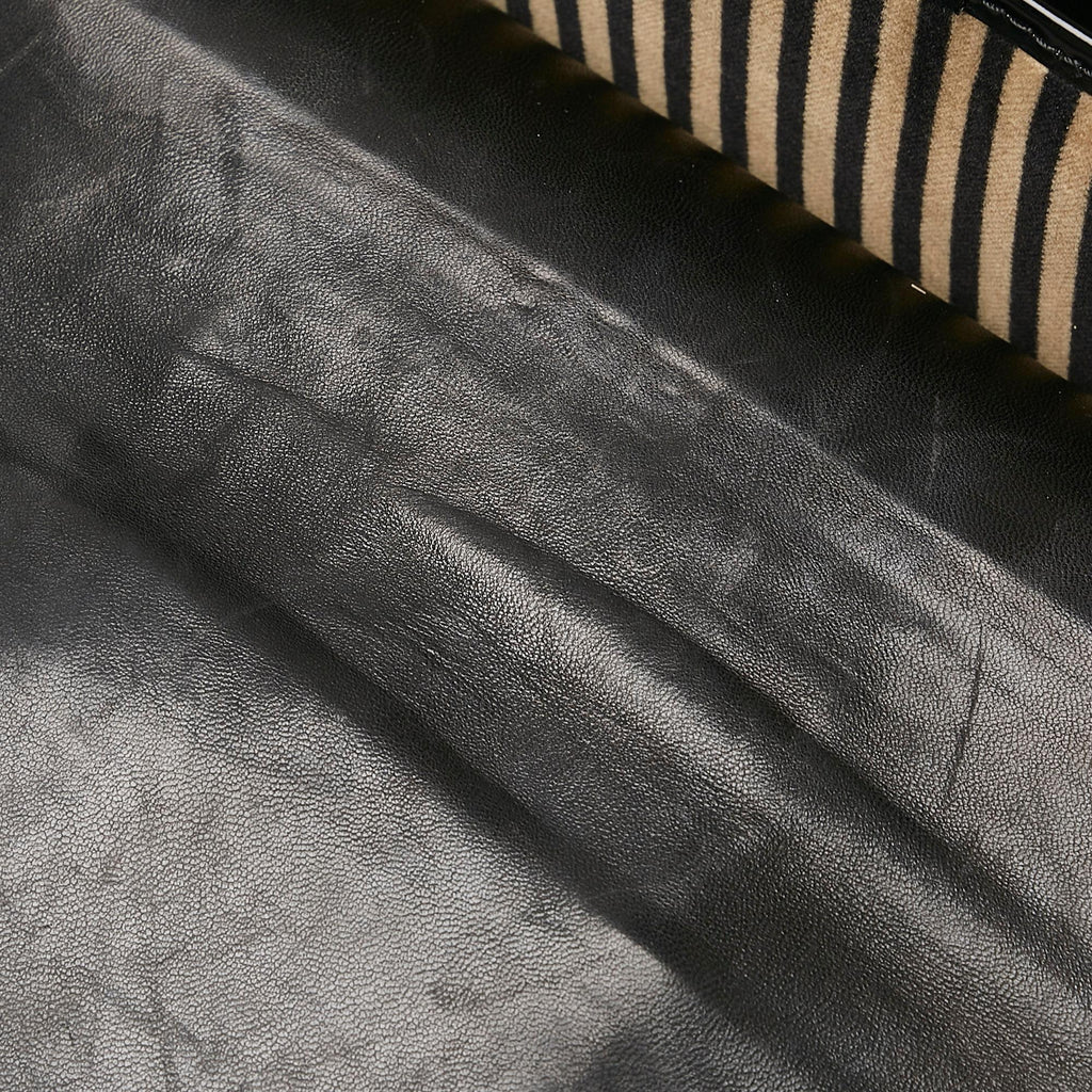 Fendi Striped Velvet B Bis Bag (SHG-37726)