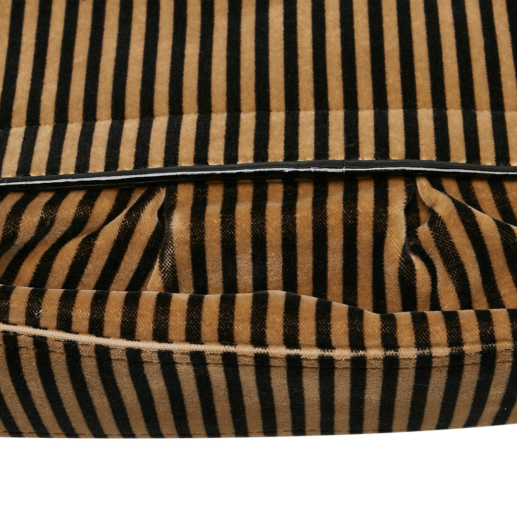 Fendi Striped Velvet B Bis Bag (SHG-37726)