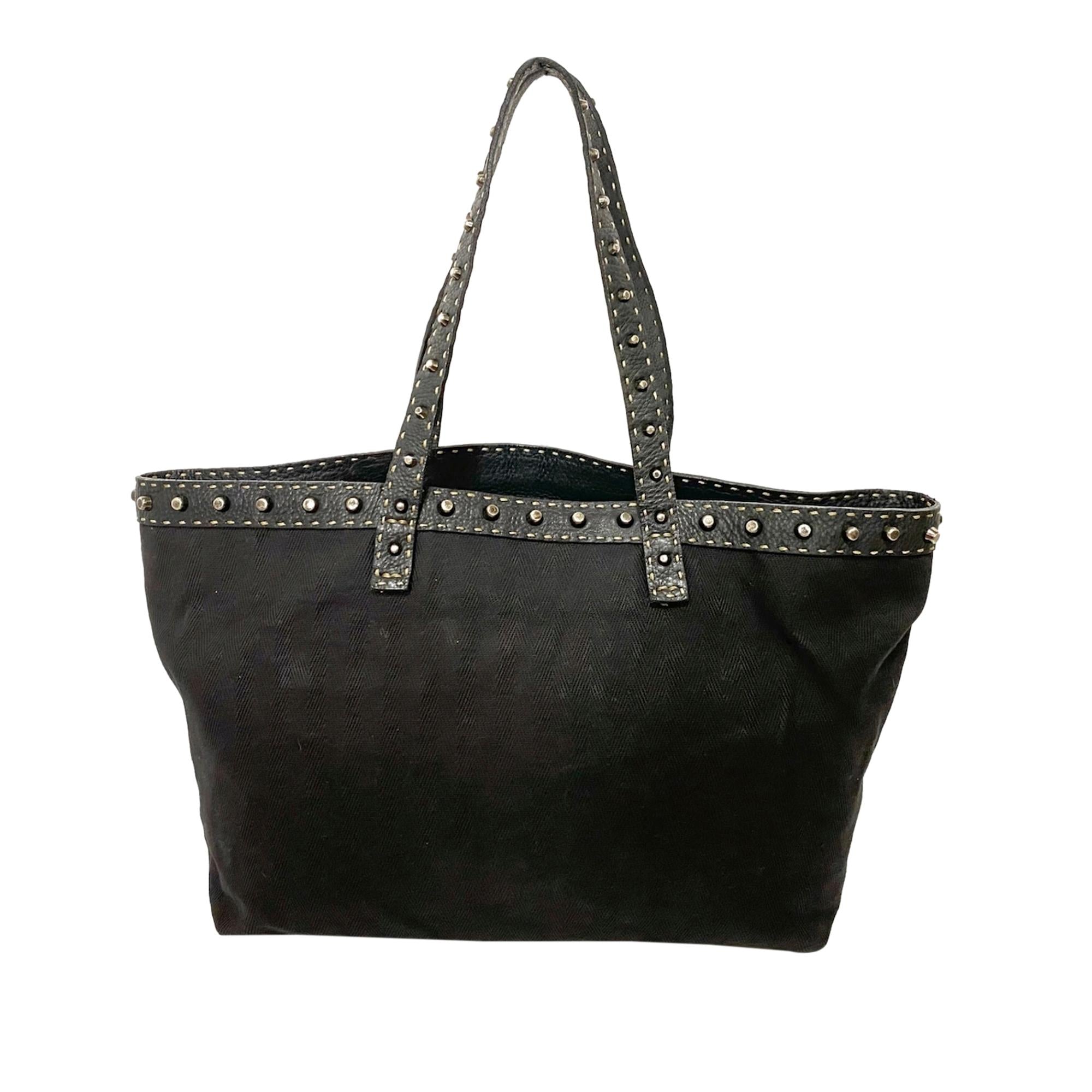 Fendi Studded Selleria Tote (SHG-YuCGLH)