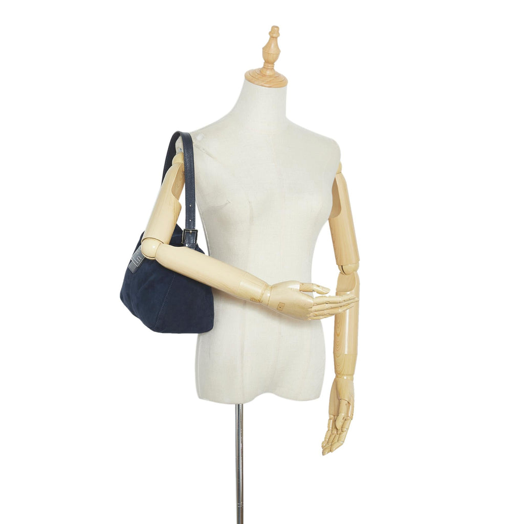 Fendi Suede Double Flap (SHG-gKaUYE)
