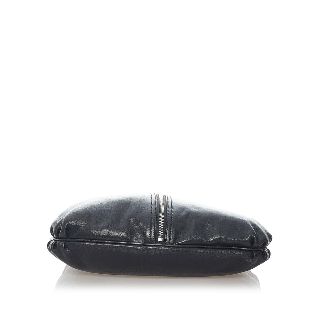 Fendi Unzipped Leather Hobo Bag (SHG-37305)