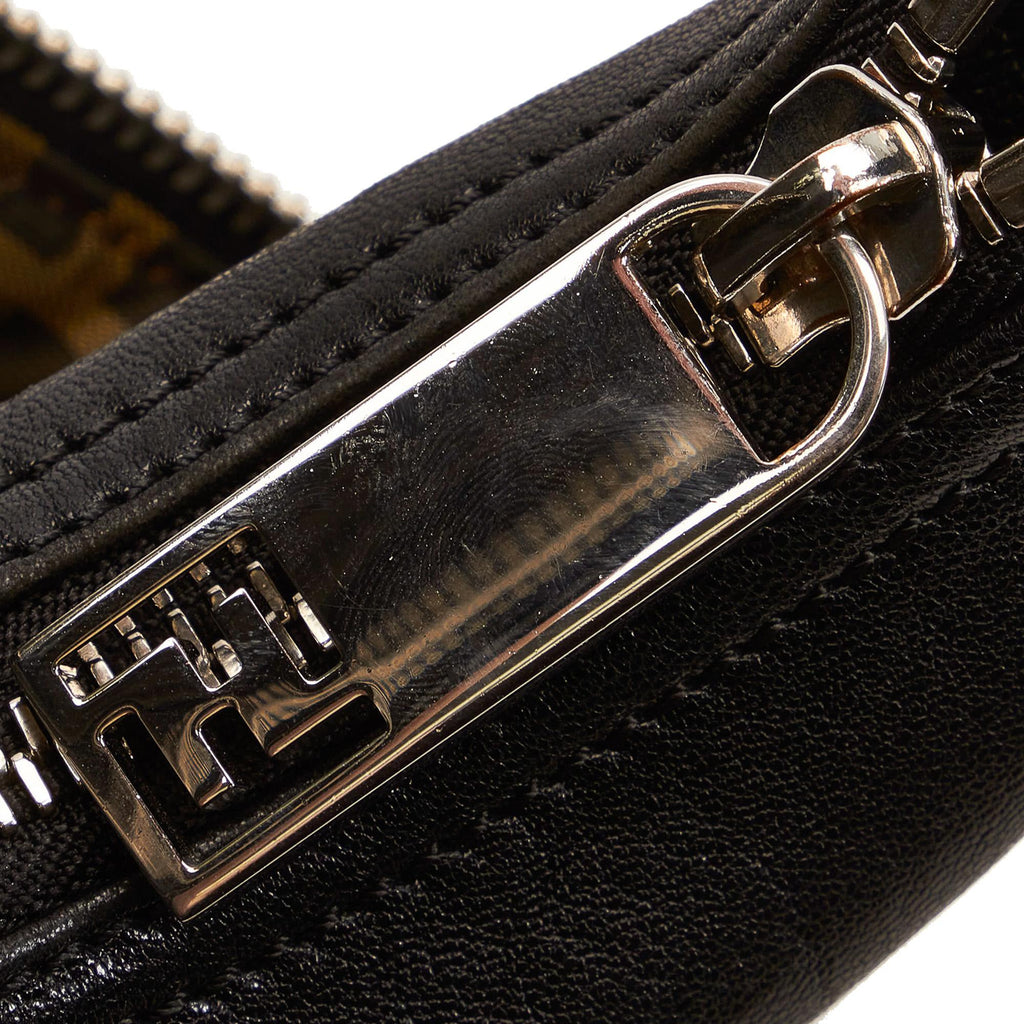Fendi Unzipped Leather Hobo Bag (SHG-37305)