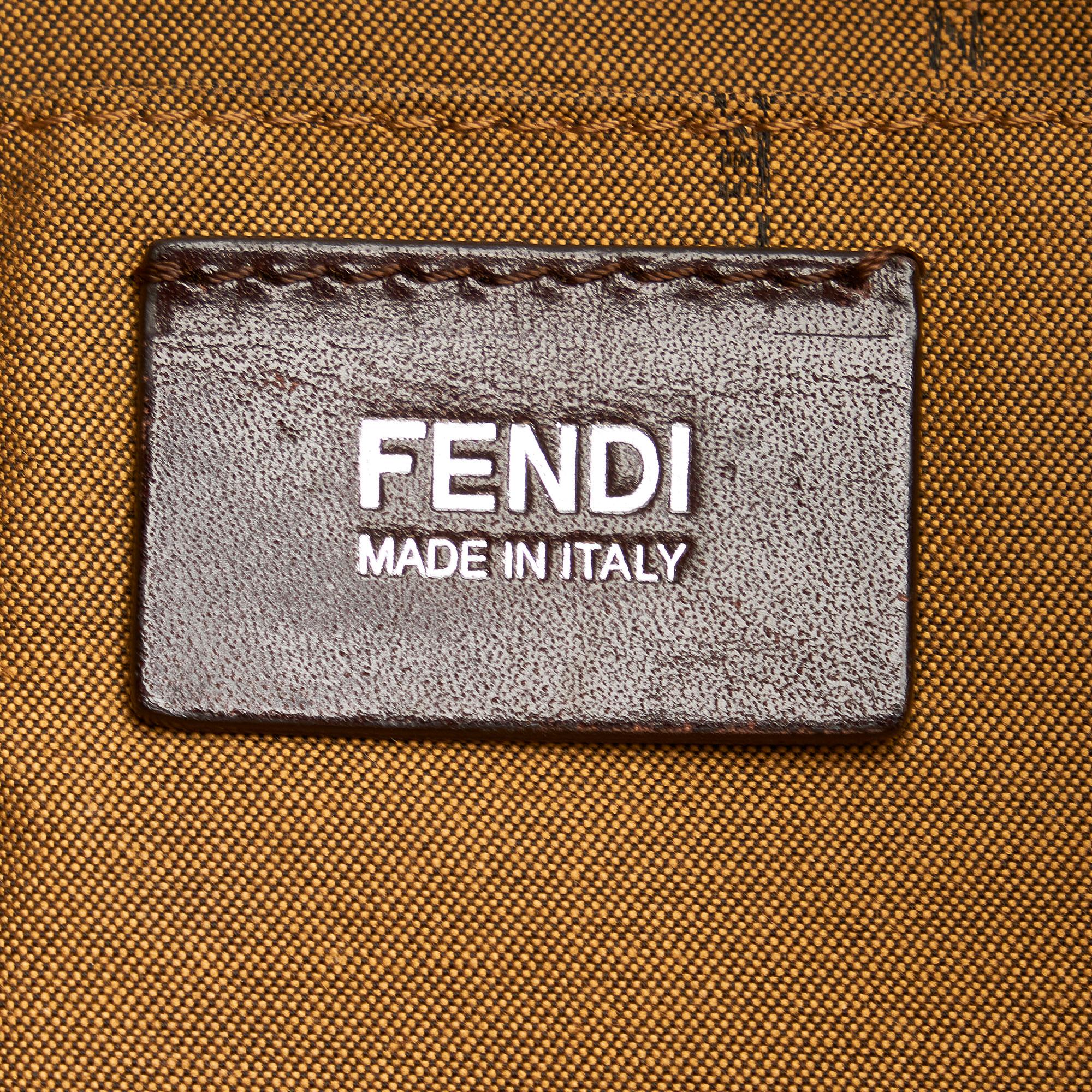 Fendi Unzipped Leather Shoulder Bag (SHG-25226)