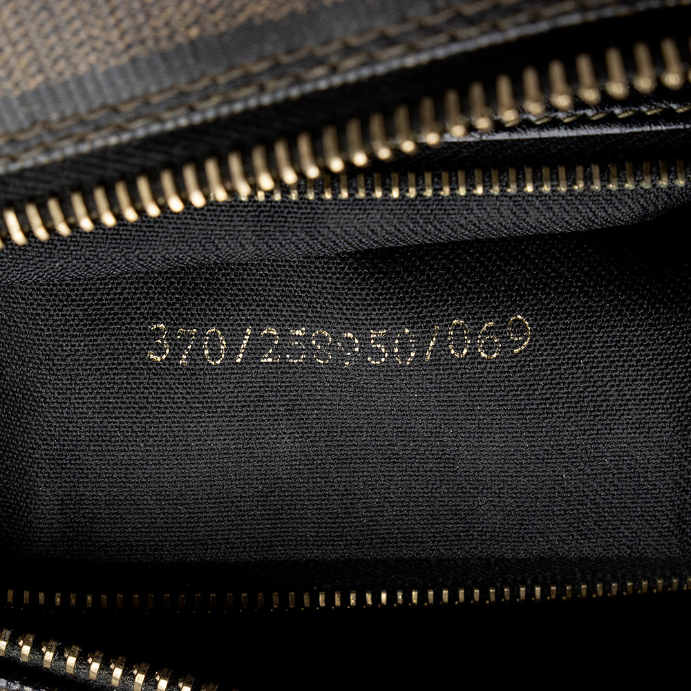 Fendi Vintage Pequin Shoulder Bag (SHF-13582)