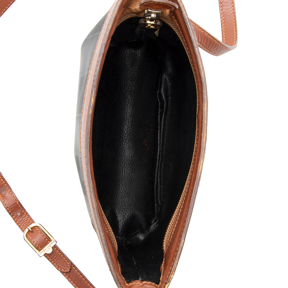 Fendi Vintage Pequin Shoulder Bag (SHF-18977)