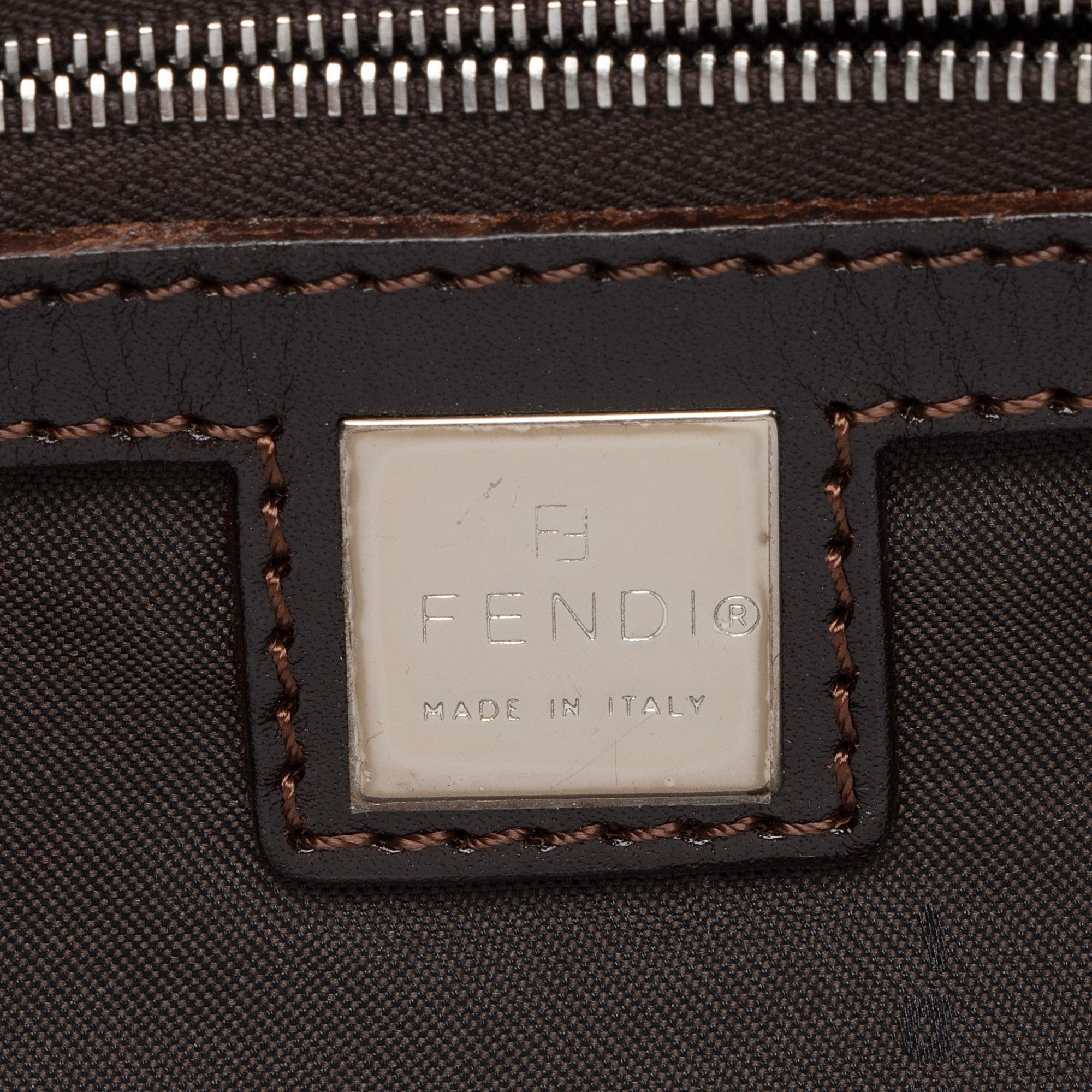 Fendi Vintage Zucca Calfskin Large Tote (SHF-PQx5or)