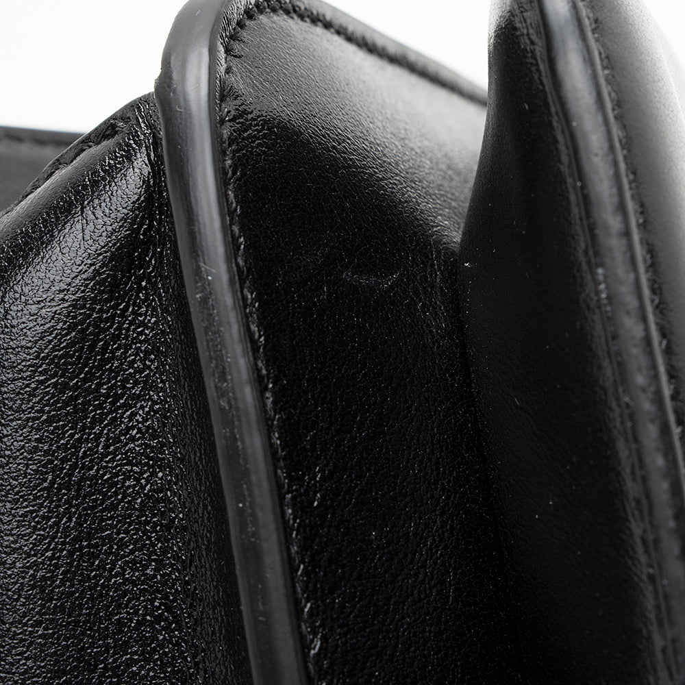 Fendi Vitello Glacier Leather Karligraphy Pocket Shoulder Bag (SHF-19815)