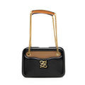 Fendi Vitello Glacier Leather Karligraphy Pocket Shoulder Bag (SHF-19815)