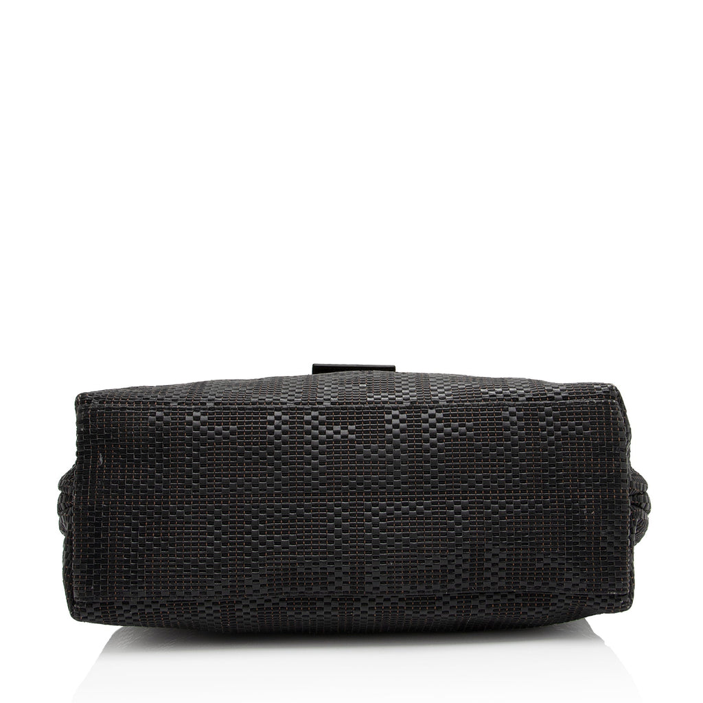 Fendi Woven Zucca Leather Forever Large Shoulder Bag (SHF-QqfMFO)