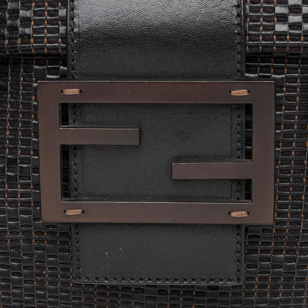 Fendi Woven Zucca Leather Forever Large Shoulder Bag (SHF-QqfMFO)
