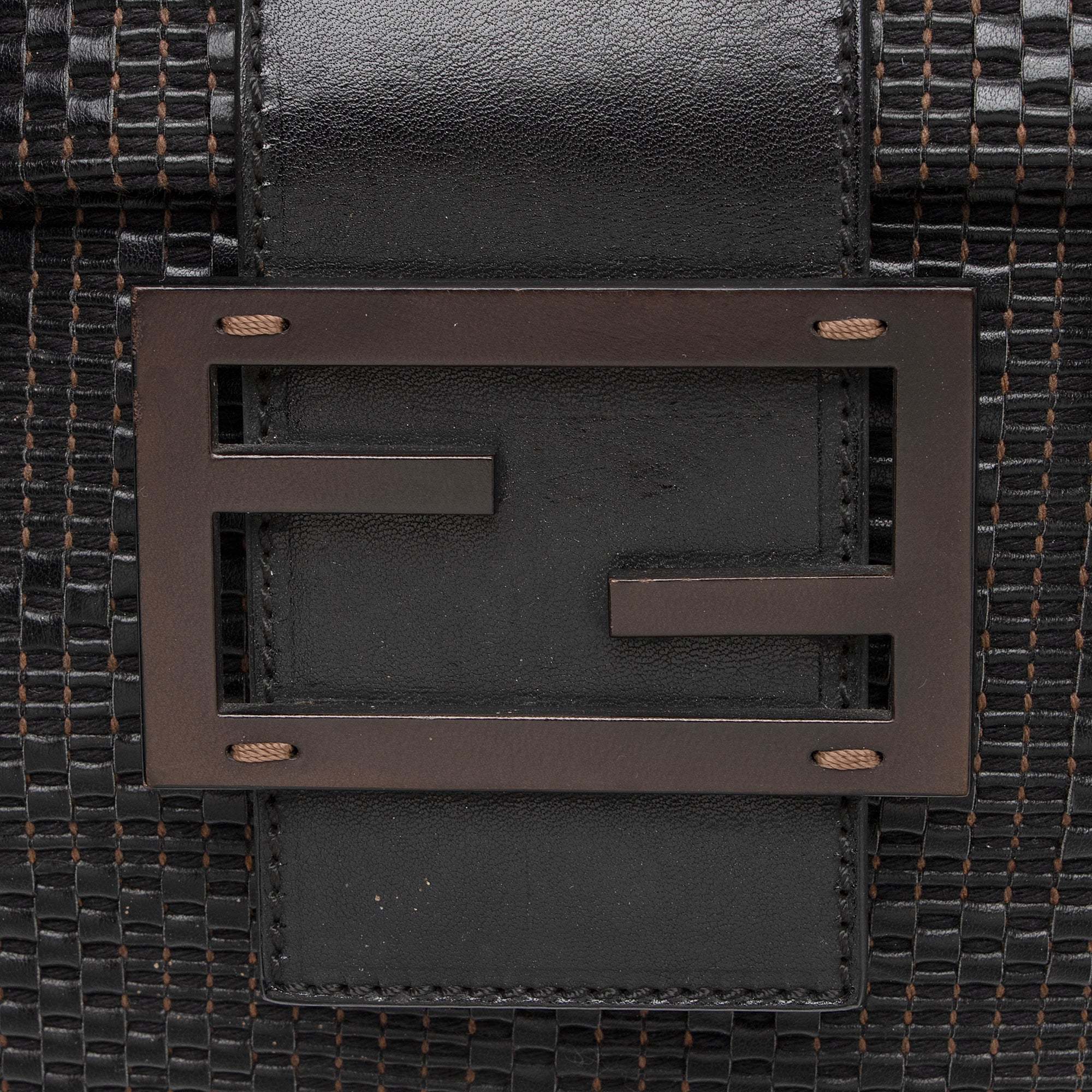Fendi Woven Zucca Leather Forever Large Shoulder Bag (SHF-QqfMFO)