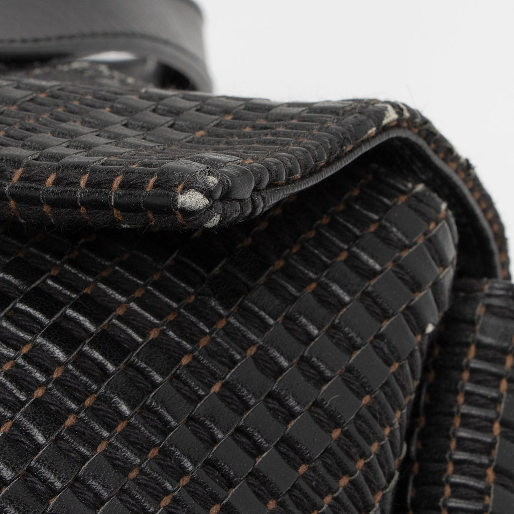 Fendi Woven Zucca Leather Forever Large Shoulder Bag (SHF-QqfMFO)