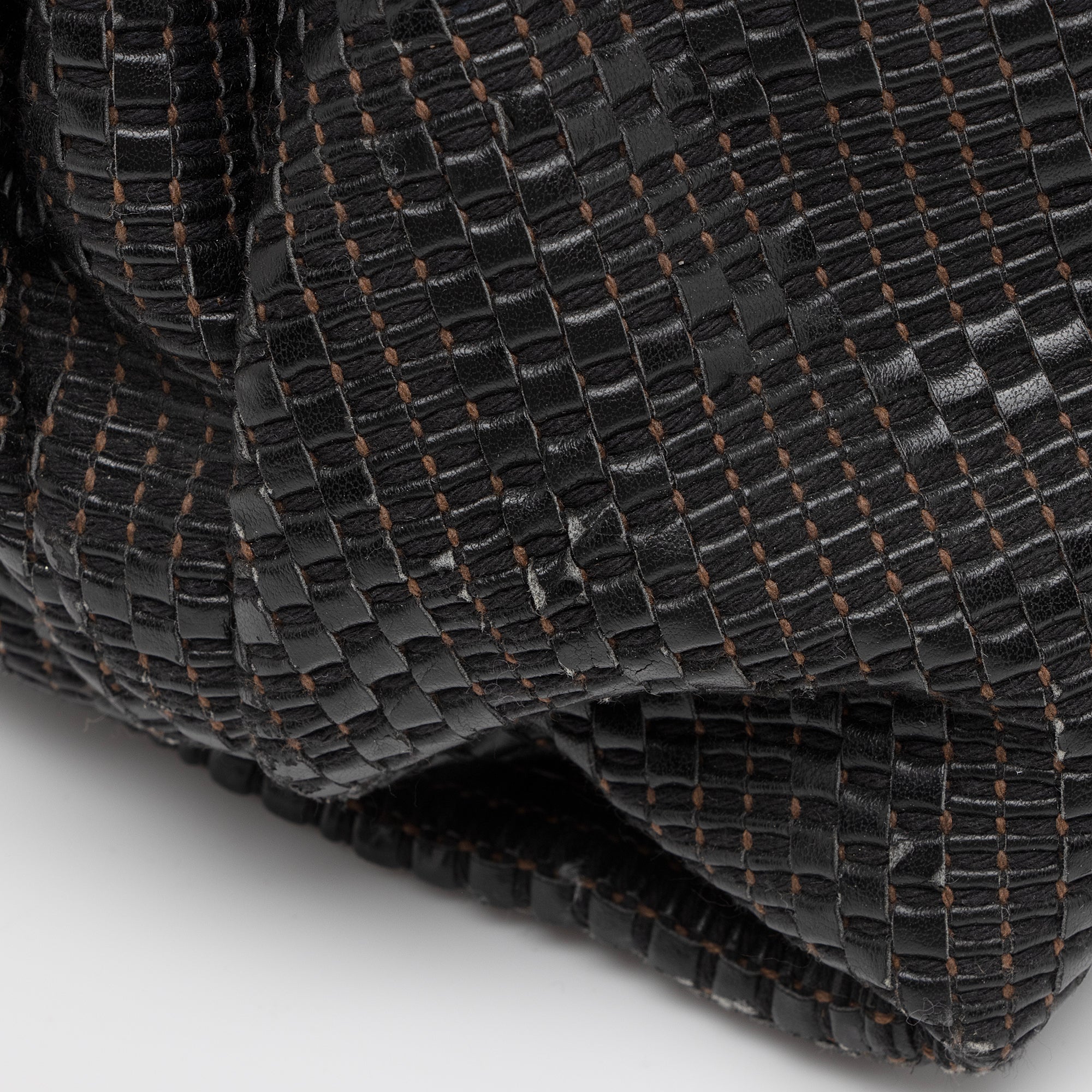 Fendi Woven Zucca Leather Forever Large Shoulder Bag (SHF-QqfMFO)