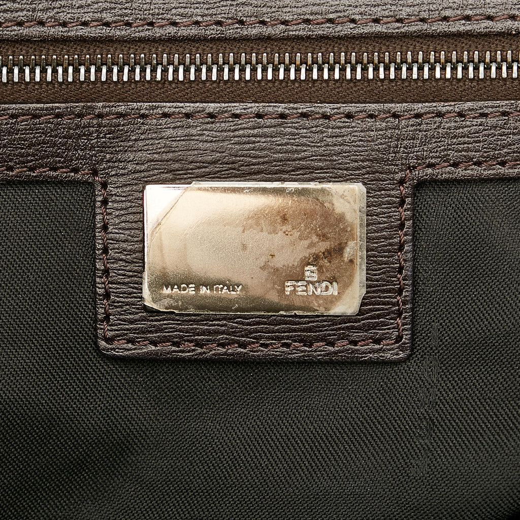 Fendi Zebra Print Canvas Handbag (SHG-23929)