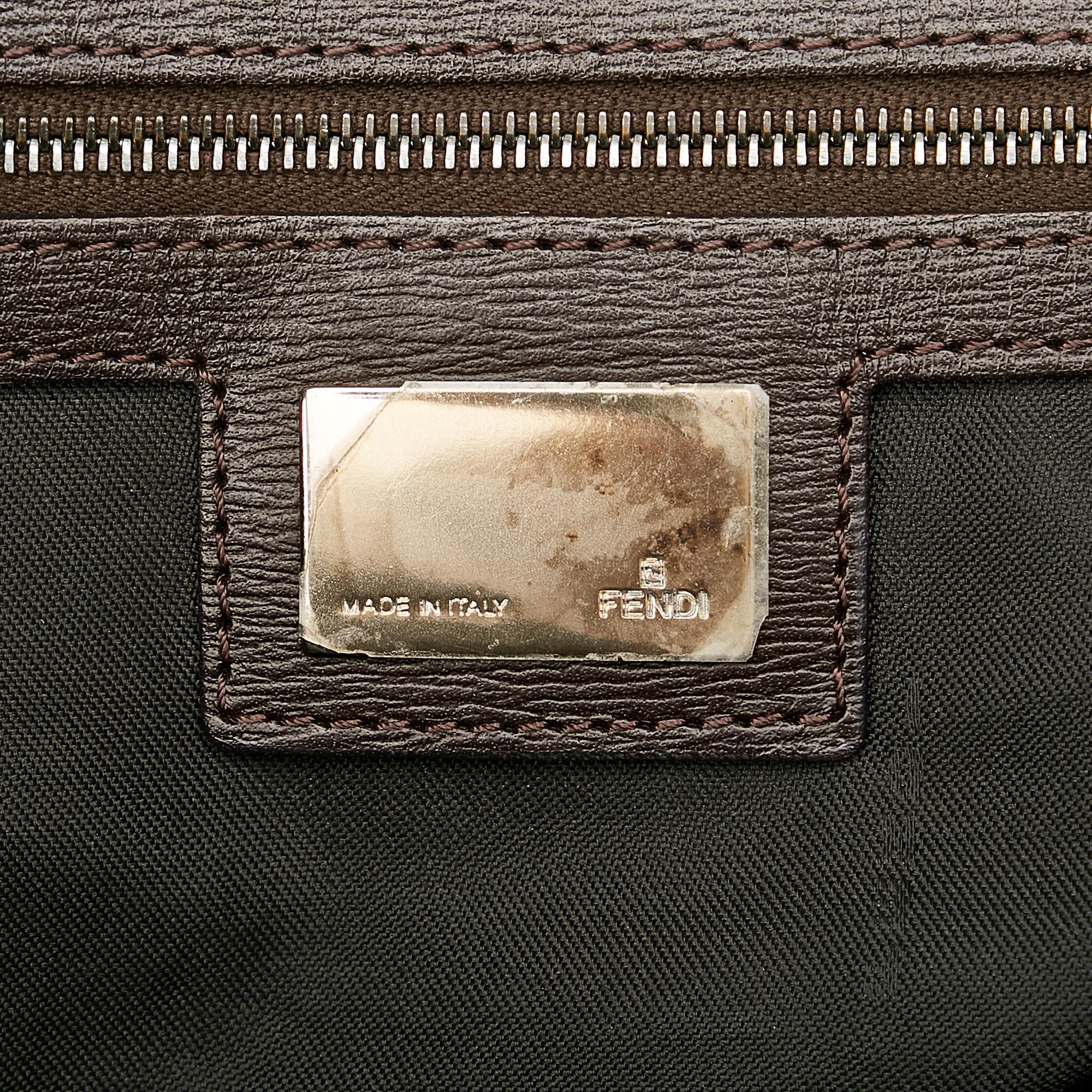 Fendi Zebra Print Canvas Handbag (SHG-23929)